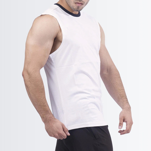 Camiseta sin mangas de entrenamiento de secado rápido transpirable de talla grande XL para hombre, para culturismo, gimnasio, hecha de malla de poliéster, informal, para correr - Product Image 4