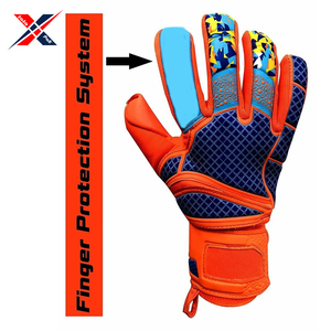 Gants de gardien de but parfaits et confortables de haute qualité en cuir de protection des doigts pour l'entraînement et les matchs garde les mains en sécurité - Product Image 4