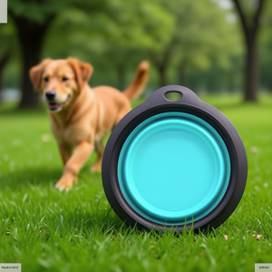 Wholesale TPR Portable Collapsible Pet Feeding Bowl Foldable <b>Dog</b> Bowl by Manufacturer - Product Image 3