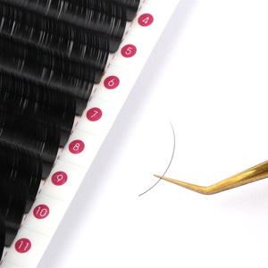 CharmLash Super Soft Easy Fan Volume Lashes 20 mm Negro Mate Extensiones de pestañas BC Curl Ventilador automático Lash Proveedores al por mayor - Product Image 4