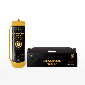 Cilindro de Gas Dióxido de Carbono Champion Whip de 3 kg, Diseño Dorado y Negro, Tanque de CO2 de 4.5 L con Entrega Local - Product Image 3