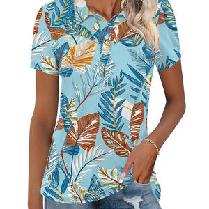 Polo de mujer de poliéster 100%, venta directa de fábrica, Polo con logotipo impreso y bordado personalizado para mujer - Product Image 2