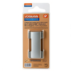 VORMANN Blue Zinc-Plated Rolled Steel <b>Narrow</b> Hinge 50mm Height 31mm Width 1.2mm Thickness 20-Piece Packaging Cabinet Organizers - Product Image 3