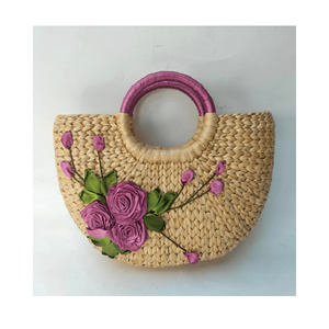 Sac d'été pour femmes en jacinthe d'eau, Summer Beach Bag Basket Bag Vietnam Craft Handbag from 99 Gold Data - Product Image 2