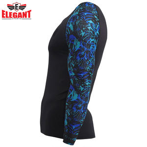 Personalizado MMA Fighting Training Rash Guard Diseño sublimado Custom Fitness Wear Rash Guard para hombres - Product Image 5