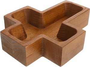 Bol en bois, bol en bois chrétien, plateau de service alimentaire, plateau alimentaire sculpté à la main, petit plateau, fournisseur - Product Image 5