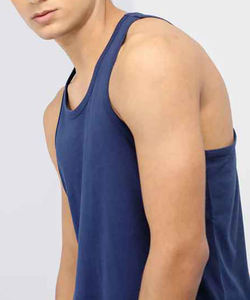 Camisetas de Tirantes Personalizadas para Hombre, de Alta Calidad, al por Mayor, con Logotipo Personalizado, Cómodas, de Color Sólido, Casuales, 100% Algodón, Poliéster, Transpirables, 2024 - Product Image 5