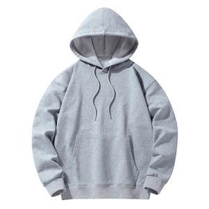 Sudaderas básicas para hombre, sudadera de manga larga con ajuste holgado, jersey con capucha y cordón, sudadera informal de Color sólido - Product Image 1