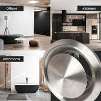 Pièces de systèmes HVAC OEM, vanne réglable, diffuseur universel, ventilation, prise d'air ronde, aérateur de plafond pour bureau
