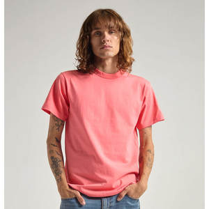 Camisetas de algodón 100% para hombre, camisetas de manga corta de gran tamaño teñidas lisas, camisetas en blanco para hombre, camisetas ecológicas - Product Image 4