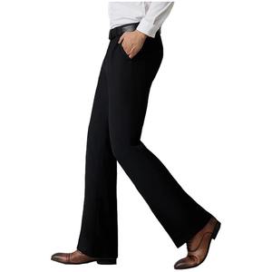 Pantalon habillé décontracté pour homme ajustable avec tissu doux de haute qualité respirant léger coupe régulière - Product Image 1