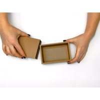 Double Wall Slide Open Kraft Paper Rigid Boxes for Skin Care Serum Glossy Lamination Embossing for Gifting Packaging - Product Image 1