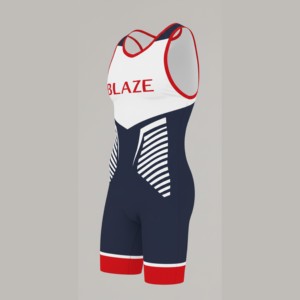 Singlet de Lucha Libre para Adultos y Niños, Diseño Personalizado al por Mayor, Impresión por Sublimación, Elástico y de Secado Rápido para Ropa Deportiva de Lucha Libre - Product Image 4