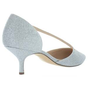 Escarpins Nina Tirisa à bride en T pour femme, gris asymétrique, talons aiguilles, taille 7 M, avec talons fins, semelle intérieure en PU, chaussures de mariée tendance - Product Image 2