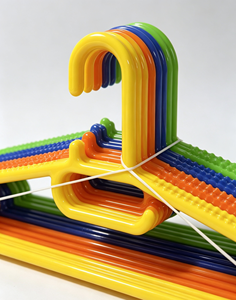 Multicolor Non Slip <b>Kids</b> Plastic Clothes Hangers Toddler <b>Coat</b> Hangers Baby Garment Hangers Space Saving Storage pack-20 - Product Image 3