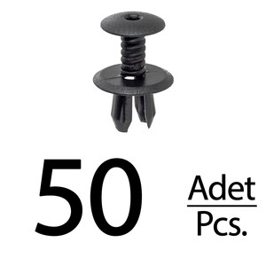 Clips de fixation pour panneau de plancher de coffre Volkswagen Golf IV, Golf Plus, Golf V, Polo, Passat - 50 pièces - Product Image 1