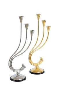 Bougeoir indien en métal fait à la main le plus élégant et luxueux pour la décoration de mariage à la maison emballage en carton d'approvisionnement en gros - Product Image 3