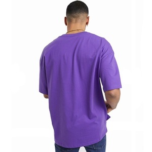 เสื้อยืดผ้าฝ้ายออร์แกนิก100% 240ก. ปักโลโก้ของผู้ชายทรงโอเวอร์ไซส์ - Product Image 2