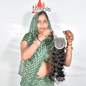 Extensions de cheveux humains vierges vietnamiennes de qualité supérieure, couleur naturelle noire, style droit, tissage de cheveux, fermeture 4*4 - Product Image 4