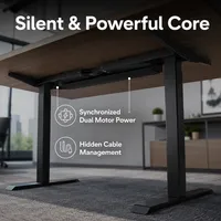 Bureau debout électrique intelligent et durable - Mobilier de bureau moderne avec design ergonomique