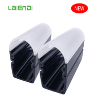 Couverture de lentille LED en polymère co-extrudé à double couche personnalisée Laiendi pour luminaires linéaires, diffuseur optique pour une distribution uniforme de la lumière
