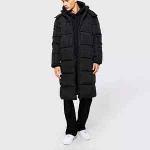 Chaqueta larga y cálida de peso pesado para hombre, diseño personalizado, con capucha, x-long, ropa de invierno, alta calidad, recién llegado, superventas, informal - Product Image 6