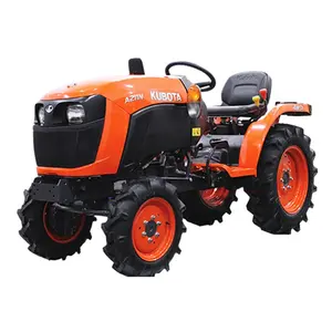 21 HP Kubota Engine Made in Japan Mini Farming 4WD Tractor with Synchromesh Transmission and Dual Clutch