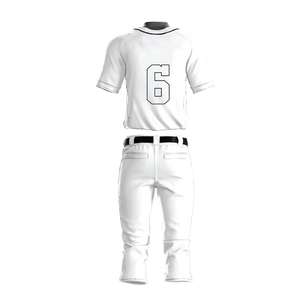 Uniforme de béisbol de trabajo personalizado de manga corta logotipo personalizado Nombre y precio de venta Pakistán hecho cuello redondo de alta calidad para niños - Product Image 1