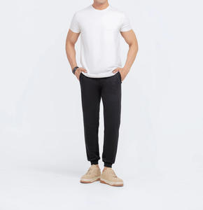 Pantalons de survêtement en molleton de haute qualité en gros, sans marque, avec poches, logo personnalisé, pantalons de survêtement surdimensionnés pour hommes - Product Image 6