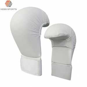 MESS SPORTS New White Beautiful Color Best Training <b>Karate</b> <b>Gloves</b> Rubber Material Unisex Best Quality - Product Image 4
