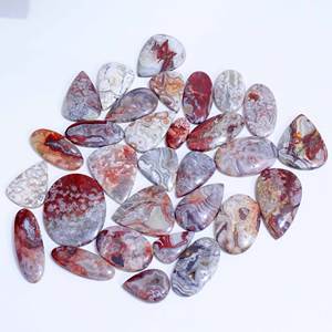 Vente en gros d'agate naturelle folle en dentelle Cabochon de pierres précieuses en vrac Fabrication de bijoux en quartz Pierres précieuses en vrac - Product Image 6