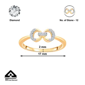 Bague Twilight Ties Or et Diamant - Product Image 5