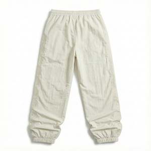 Pantalon de survêtement technique en nylon froissé pour homme, broderie latérale personnalisée, style streetwear, coupe ample et empilée, Y2K, utilitaire, haute rue - Product Image 2