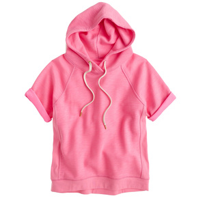 Sudadera con capucha de baloncesto universitario Unisex de manga corta 100% algodón polar High-Street Boxy personalizado con capucha apliques bordados primavera - Product Image 3