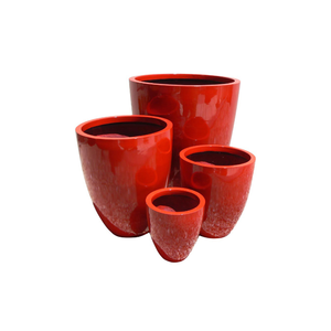 Macetas decorativas de precio barato, macetas de jardín de flores de pintura resistente a los rayos UV de fibra de vidrio brillante y mate moderno - Product Image 1