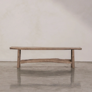 Banc en teck antique, meuble de maison, pièce décorative, poli, non pliable - Product Image 2