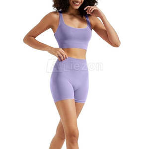 ชุดเสื้อและกางเกงขาสั้นโยคะสำหรับผู้หญิงยืดได้ชุดออกกำลังกายสำหรับผู้หญิงชุดเล่นโยคะฟิตเนสในฤดูร้อน - Product Image 4