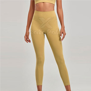 Ensemble de yoga pour femmes sur mesure de dernière génération, taille haute élastique, logo sur le devant, vêtements décontractés - Product Image 3