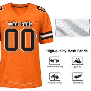 Venta al por mayor ciudad cosida nombre Número americano poliéster práctica fútbol Jersey hombres Marina EE. UU. equipo uniforme - Product Image 4