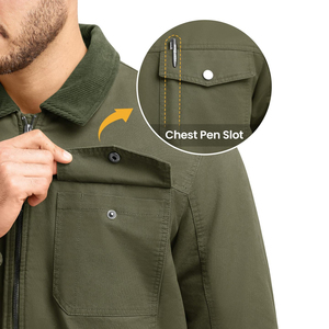 High Performance 100% Cotton <b>Canvas</b> Men's <b>Jackets</b> Winter Best Quality Man <b>Jackets</b> Quick Dry Breathable <b>Canvas</b> <b>Jacket</b> For Man - Product Image 4