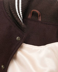 Chaqueta Universitaria de Béisbol con Logotipo Personalizado, Cuello Alto, Bordado Frontal, Diseño Personalizado Estampado para Hombre, 100% Algodón, para Invierno - Product Image 5