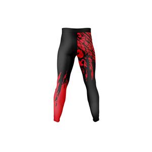 Pantalon de compression 2023 dernier modèle pour homme, pantalon tricoté extensible à taille élastique imprimé par sublimation à vendre - Product Image 4