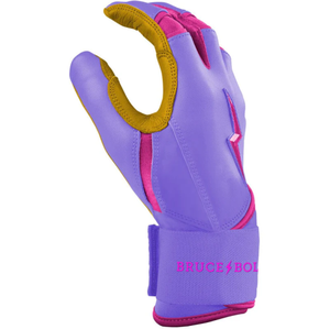 Bruce Bolt Guantes de bateo de cuero Premium de alta calidad 100% Diseño de puño largo de calidad Los más demandados en todos los colores para la venta - Product Image 4