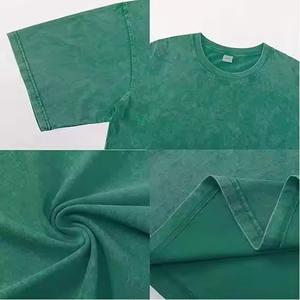 Hot Sale <b>Men's</b> Casual Blank T-Shirt Loose Boxy Fit Cropped sun faded shirts Custom Logo Print Embroidery Oversized Logo <b>Tshirts</b> - Product Image 5