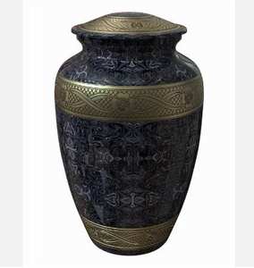 Luxurious Brass <b>Keepsake</b> <b>Ashes</b> Urn with Custom Heritage Design and Personalized Engraving <b>for</b> - Product Image 5