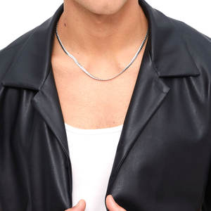 2025 nouveau gros de haute qualité à manches longues chemise en cuir boutonnée pour hommes Boxy Fit High Street Style chemises en cuir blanc - Product Image 5