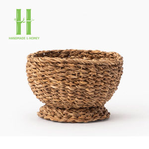 Juego de 2 cestas de algas marinas vintage con forma de cuenco, cesta de almacenamiento de mimbre para exteriores, diseño OEM personalizado hecho a mano en Vietnam - Product Image 3