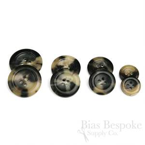 Botones Hechos a Mano Ecológicos de Cuerno de Buey de Color Natural con 4 Agujeros para Prendas de Lujo - Product Image 6