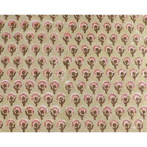 100% Cotton Hand Block Printed <b>Flower</b> Fabric Beautiful Indian Women's Clothing for Women Boys <b>Girls</b>-for Sari Shirts Toys - Product Image 1