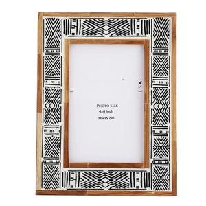 Marco de incrustaciones de hueso de estilo antiguo Marco de fotos para colgar en la pared con incrustaciones de resina - Product Image 3